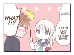 Обложка «Expressionless Kashiwada-san and Emotional Oota-kun - Pocky Day»