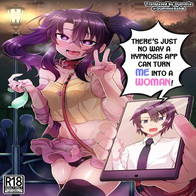 Обложка «There's Just No Way A Hypnosis App Can Turn Me Into A Woman! [Yaoi] [Original]»