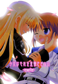Обложка «Mahou Shoujo Lyrical Nanoha dj - Shoujo wa Sore wo Gaman Dekinai - Rewrite»
