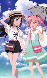 Обложка «Mahou Shoujo Madoka Magica dj - We Went on Our Honeymoon»