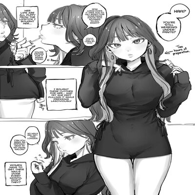 Обложка «The Story Of A Domineering Neet Feeding His Girlfriend [Original]»