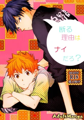 Обложка «У тебя ведь нет причин отказываться, верно? | Haikyuu!! dj - You’ve got no reason to refuse, right?»